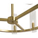 Clarabelle LED Brass Chandelier Ceiling Light, Small